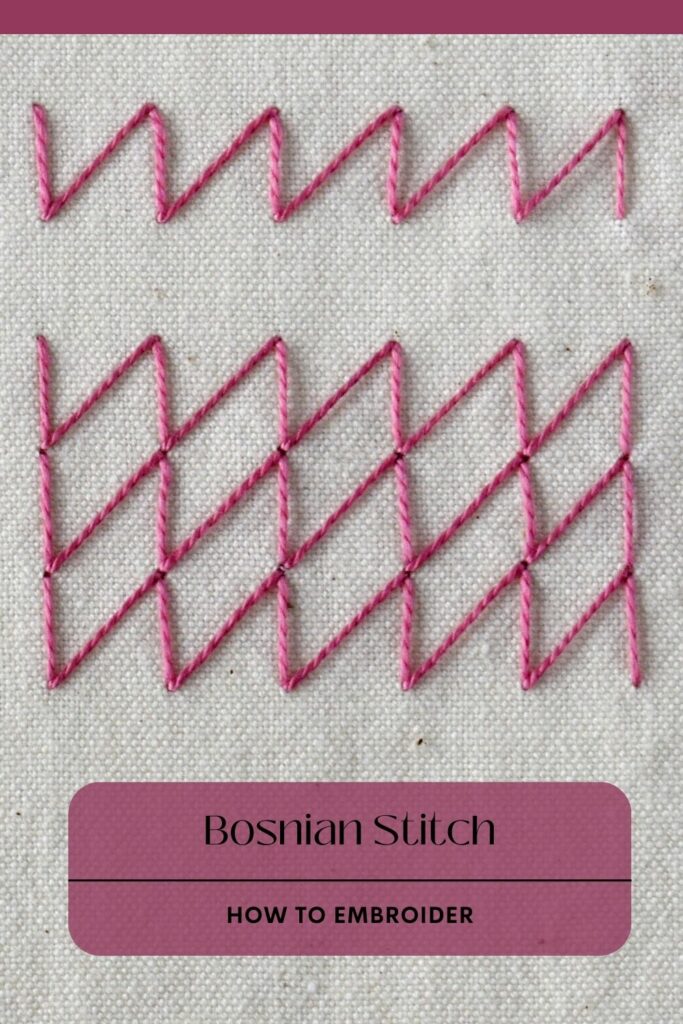 Bosnian stitch - Geometric Filling with Folk Roots