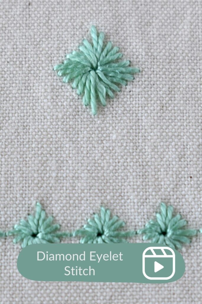 Easy Diamond Eyelet Stitch Video Guide 