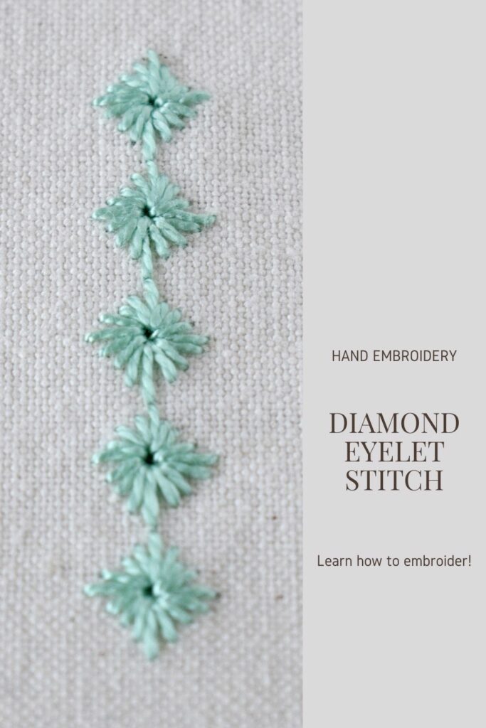Diamond Eyelet Stitch – A Visual Delight