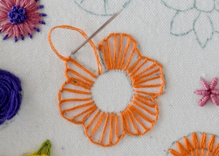 Blanket stitch step 2 image