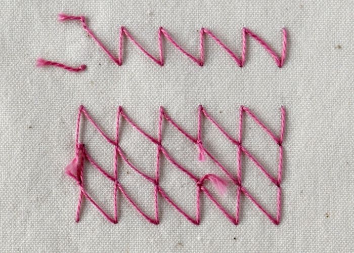Bosnian Stitch reverse side image