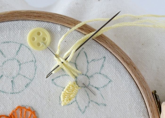 Detached Woven Picot Stitch step 3 image