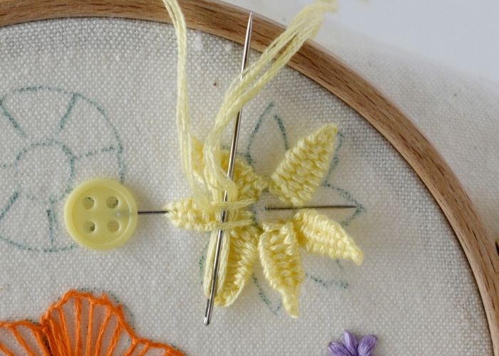 Detached Woven Picot Stitch step 5 image