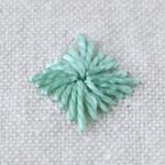 Diamond Eyelet Stitch embroidery tutorial step-by-step