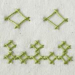 Herringbone Square Stitch embroidery Small square image
