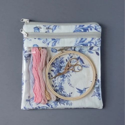 Hand embroidery accessories - Project bag for Embroidery projects