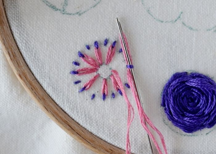 Reverse Chain stitch step 2 image