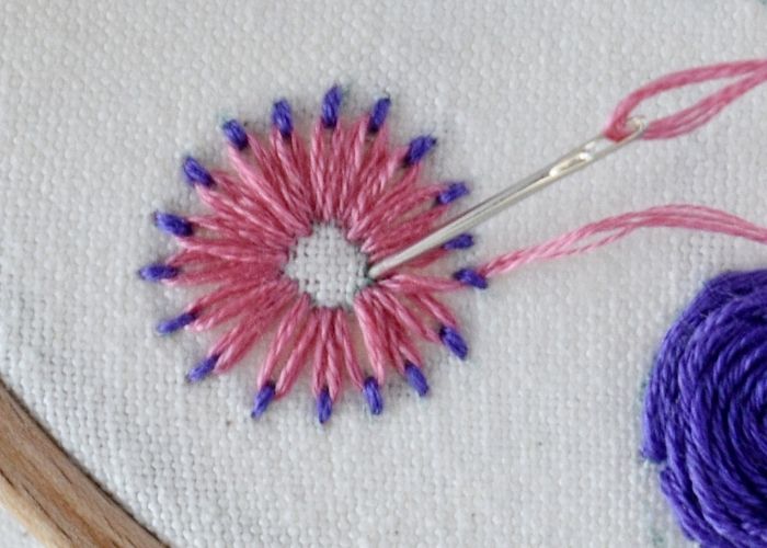Reverse Chain stitch step 5 image