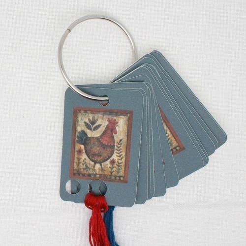 Rooster thread cards by SweetAutumnStitch on Etsy