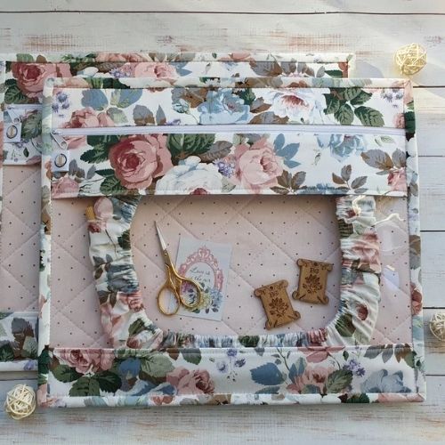 Textile envelope - Project bag by JustCraftStitch on Etsy