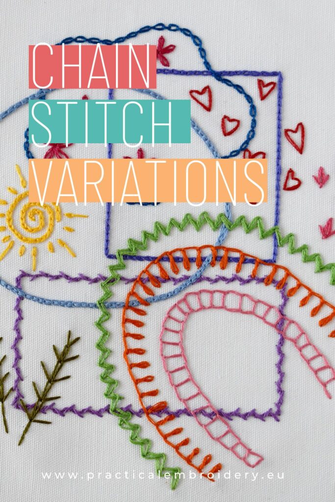 14 Gorgeous Chain Stitch Variations to Try! PIN image
