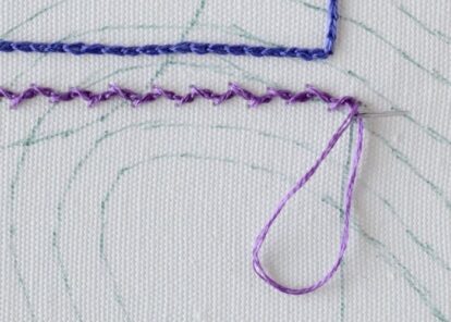Panel Chainstitch 14 Chain Stitch Variations For Borders, Outlines, and Decoration