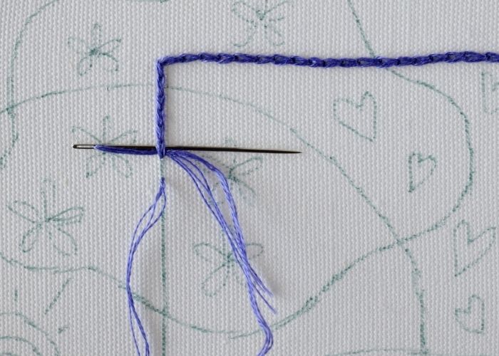 Chain Stitch variations Chain stitch step 2 image
