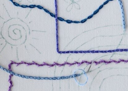 Panel Chainstitch 14 Chain Stitch Variations For Borders, Outlines, and Decoration