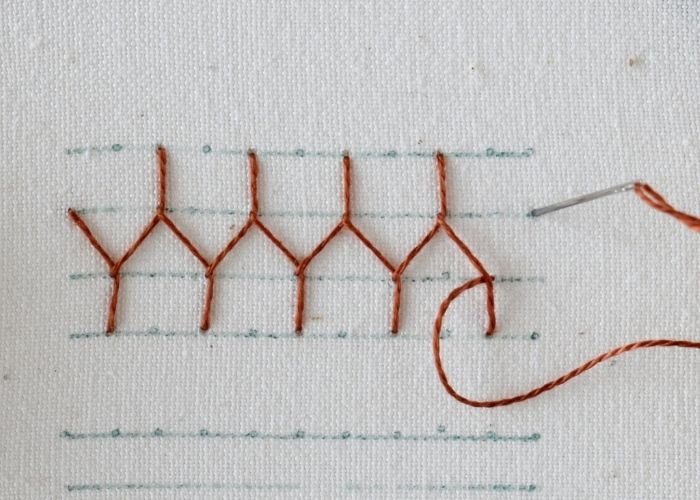 Double Cretan Stitch Step2 image