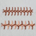 Double Cretan Stitch embroidery with pearl cotton thread Small image