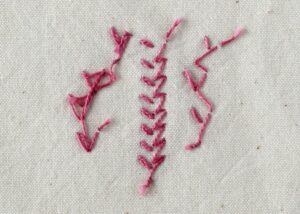 Heart Chain Stitch reverse side image