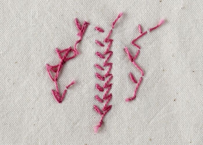 Heart Chain Stitch reverse side image