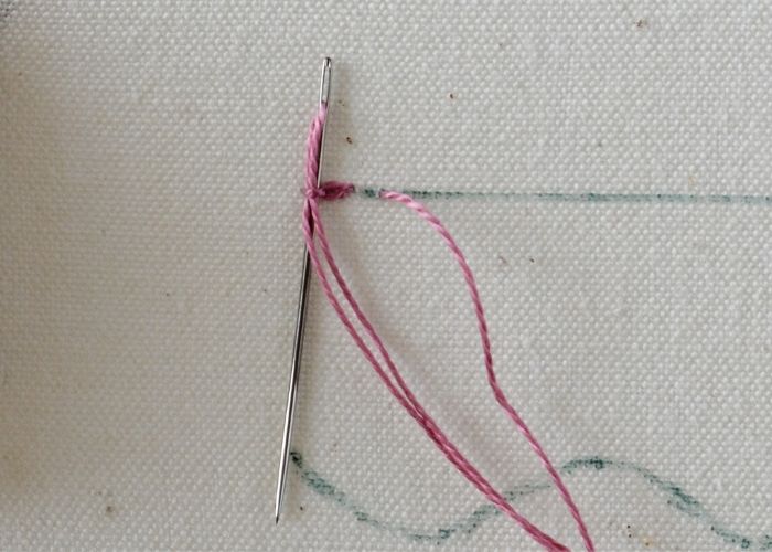 How to make Heavy Chain Stitch step 3 image
