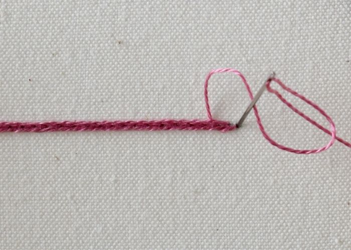 Heavy Chain Stitch step 6 image