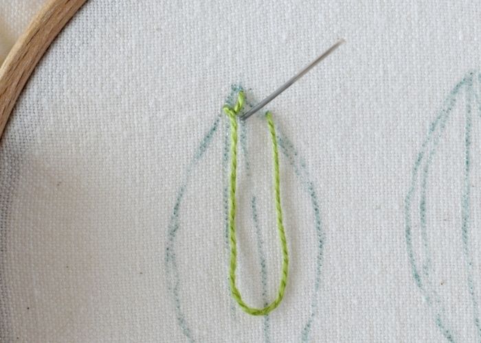 Open Cretan Stitch embroidery instructions