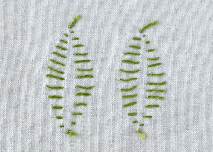 Open Cretan Stitch reverse side image