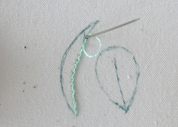 Stem Stitch Filling Step 1 image