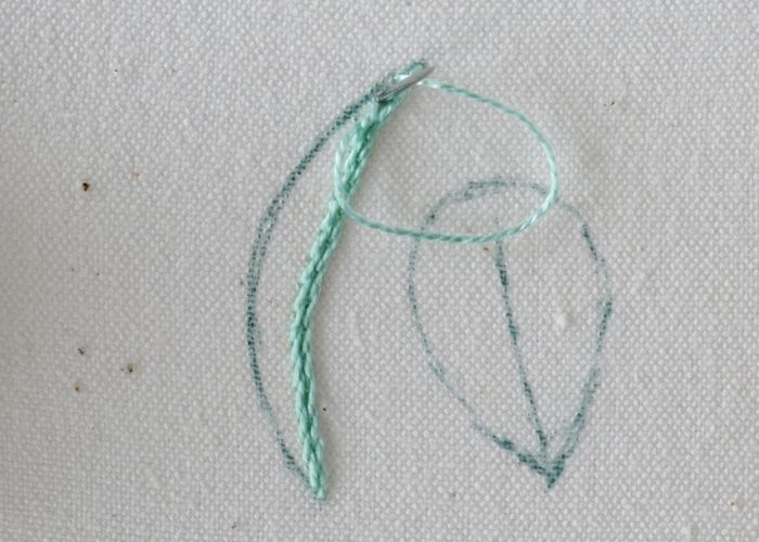 Stem Stitch Filling Step 2 image