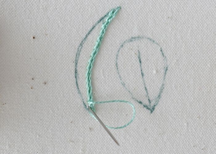 Stem Stitch Filling Step 3 image