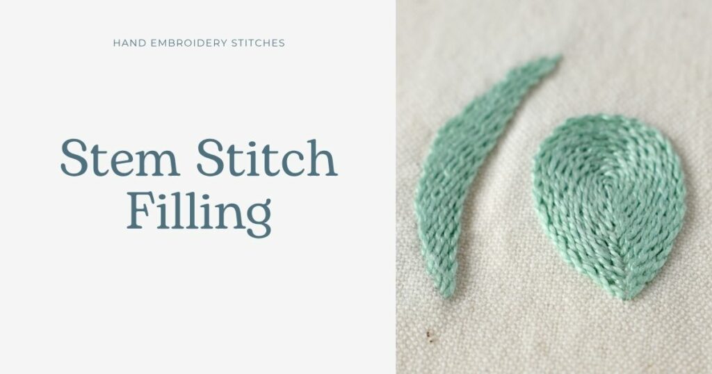 Stem Stitch Filling embroidery tutorial cover image