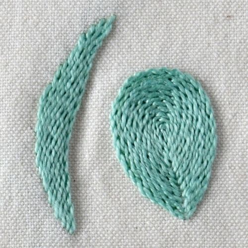 Stem Stitch Filling with pearl cotton small image