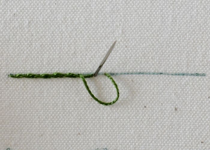 Whipped Stem Stitch Embroidery step 1 image