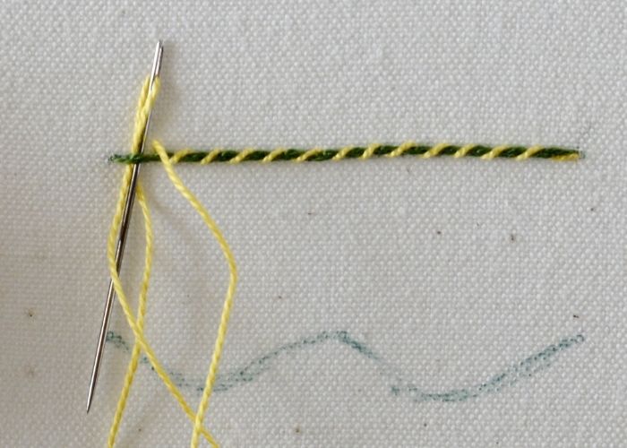 Whipped Stem Stitch Embroidery step-by-step guide 4 image