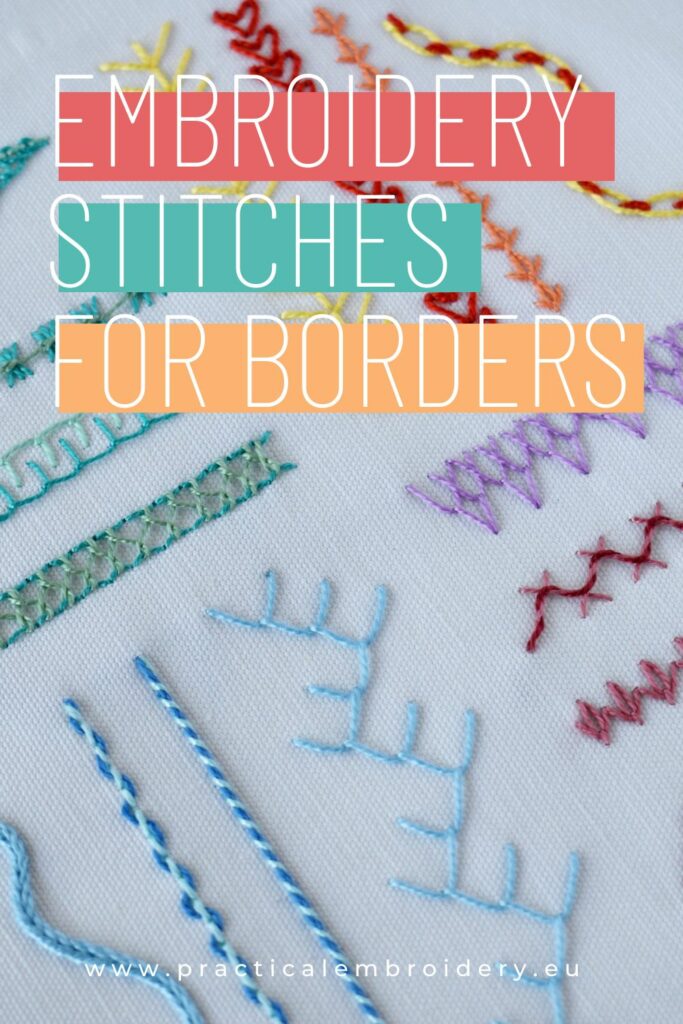 Easy Hand Embroidery Borders You’ll Love! PIN image