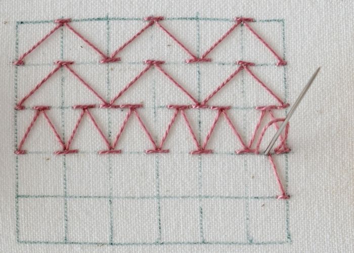 Chevron Stitch Filling Step 3 image