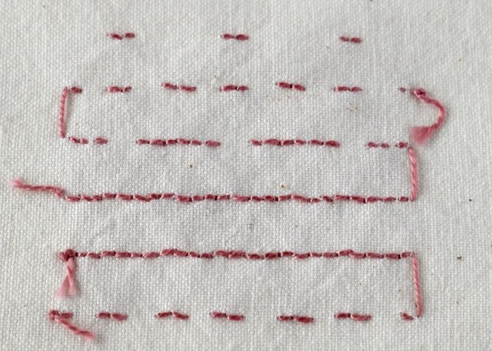 Chevron Stitch Filling reverse side image