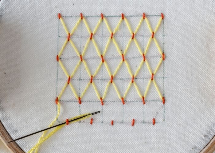 How to embroider Cloud Filling Stitch tutorial Step 7 image