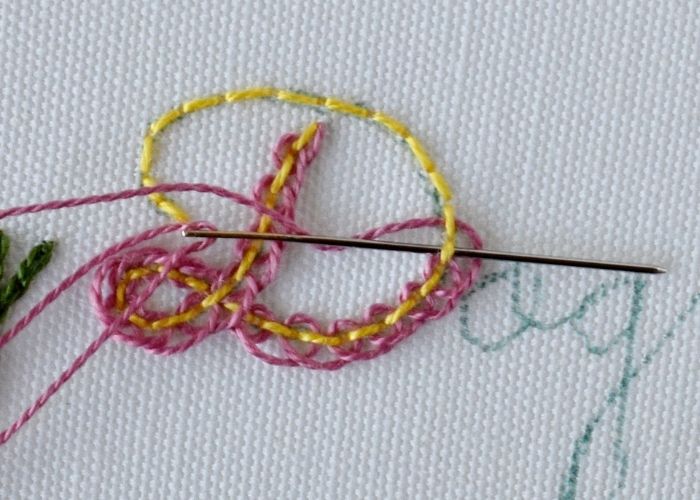 Dog - lettering with embroidery step 2
