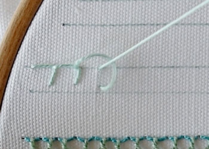 Double Blanket Stitch decorative border step1 image