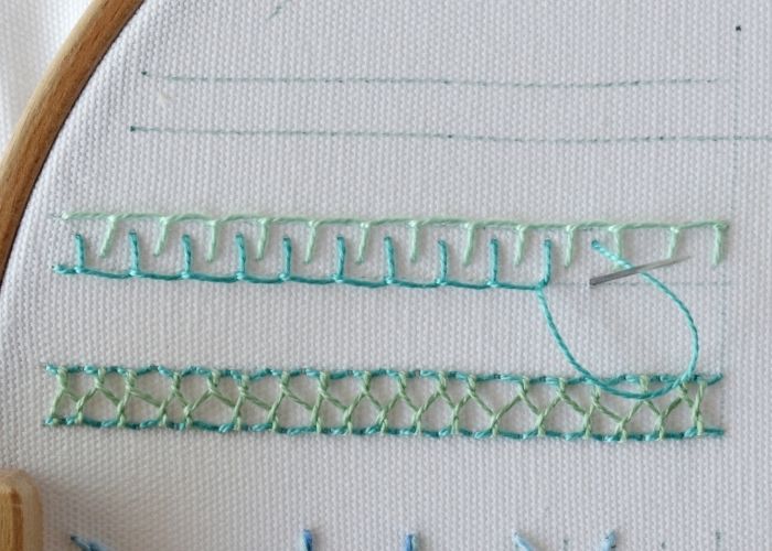 Double Blanket Stitch decorative border step2 image