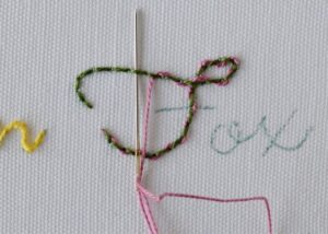 Threading Wicker Letters Stitches For Script Lettering - Basic to Fancy + Sampler & Tutorial