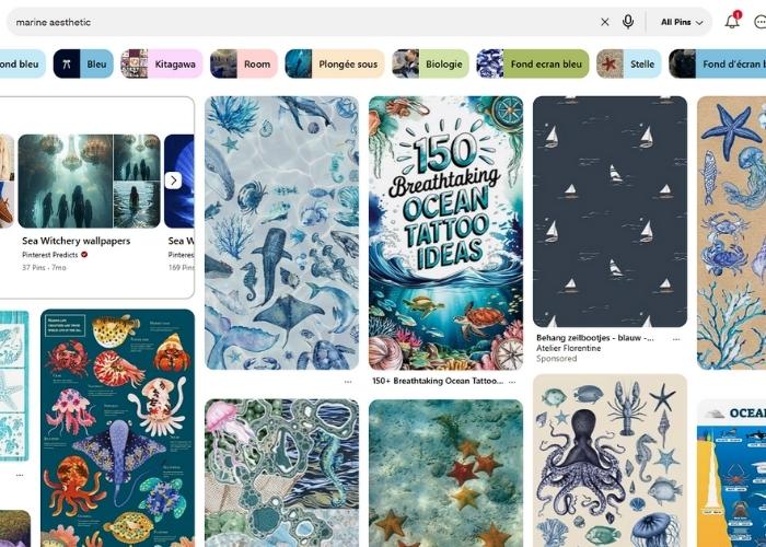 Marine aesthetics search results on pinterest image