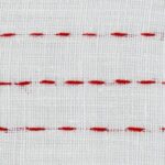 Open Backstitch hand embroidery with red floss image