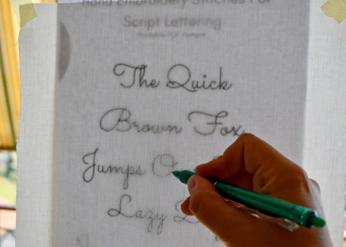 Pattern transfer with a friction pen image