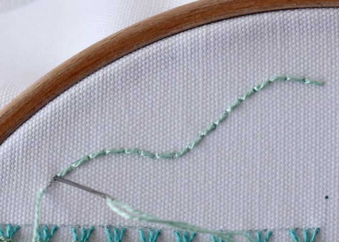 Pekinese Stitch border step 1 image