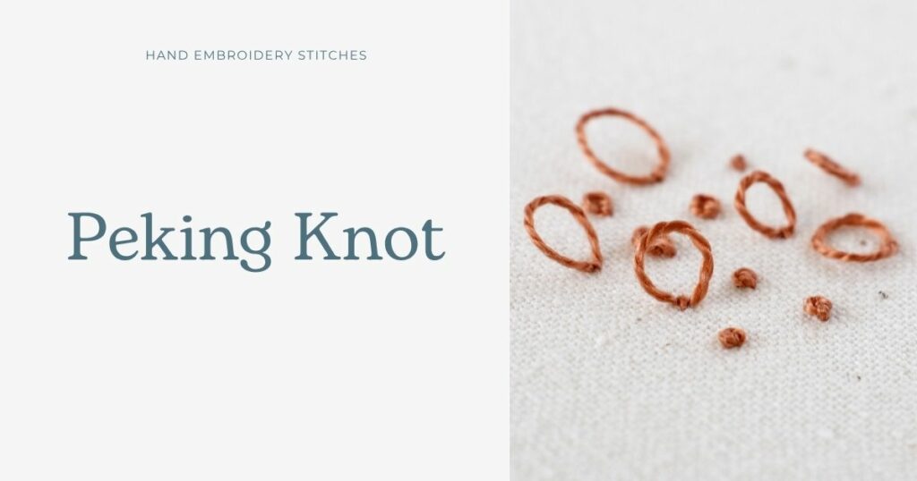 Peking Knot embroidery tutorial cover image