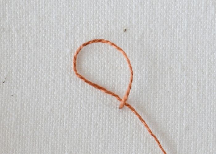 How to embroider Peking Knot - embroidery instructions image