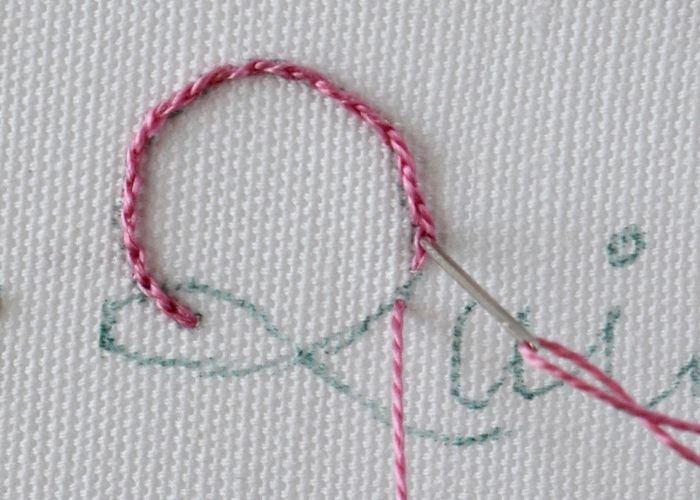Quick - embroidering letters step 1 image