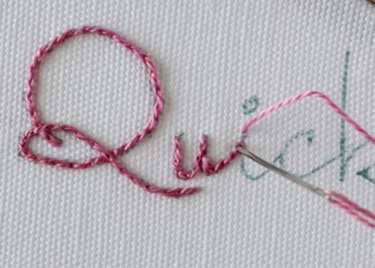 Signature Script Stitching Stitches For Script Lettering - Basic to Fancy + Sampler & Tutorial