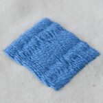 Romanian Couching embroidery sampler with blue thread small image
